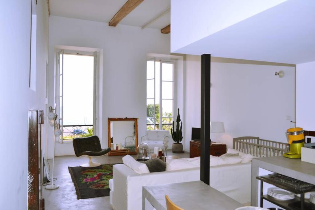 Апартаменти 06J - Superb Duplex Loft With Ac - Sea View Ніцца Екстер'єр фото