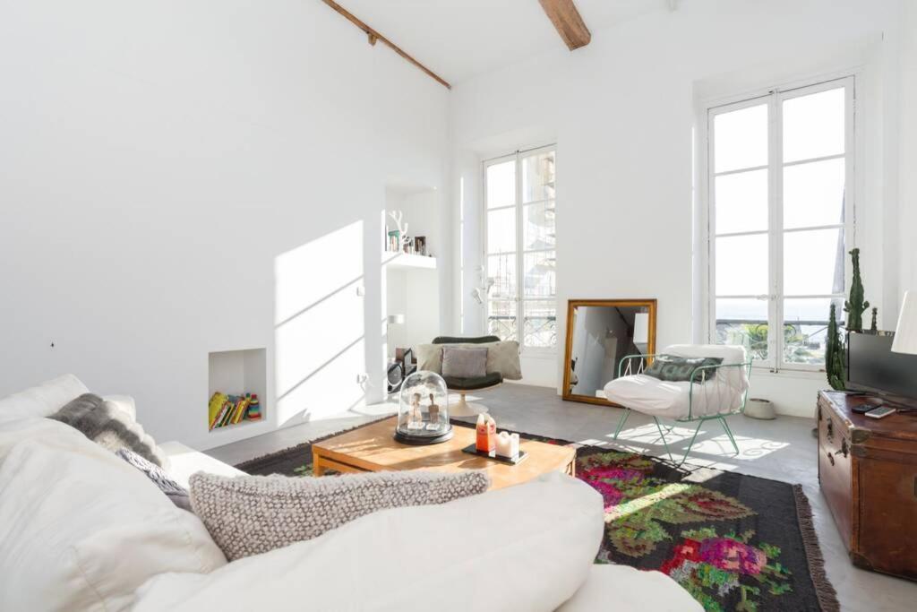 Апартаменти 06J - Superb Duplex Loft With Ac - Sea View Ніцца Екстер'єр фото