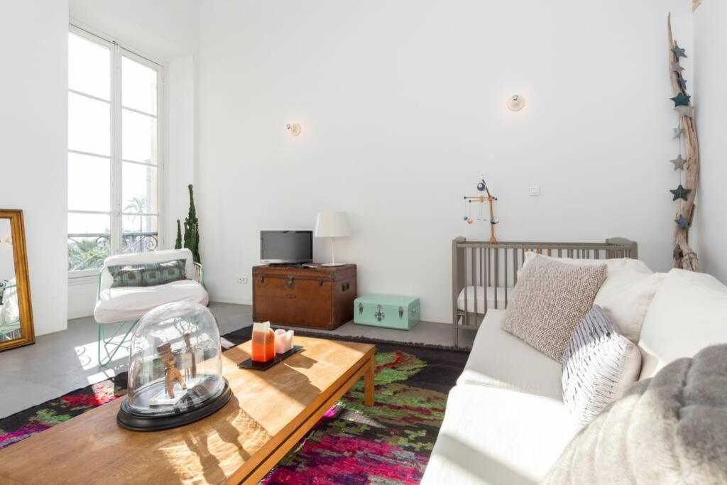 Апартаменти 06J - Superb Duplex Loft With Ac - Sea View Ніцца Екстер'єр фото